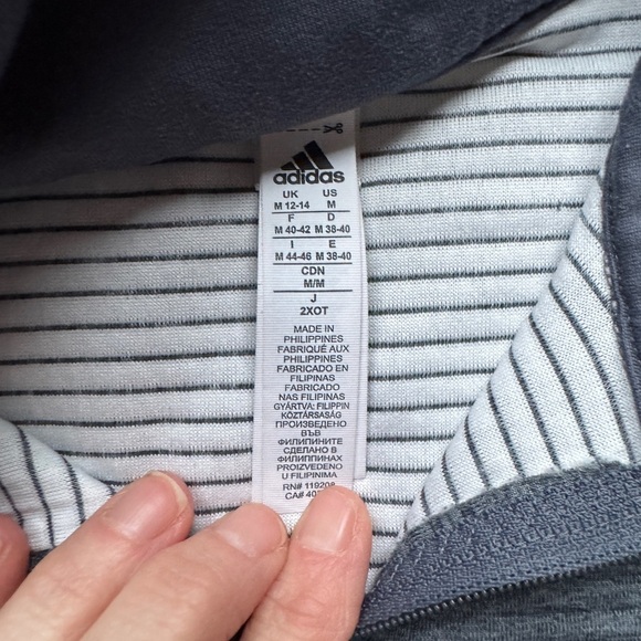 Adidas Gray Team Issue 1/4 Zip Pullover Sweatshirt Sz Small - Picture 4 of 5